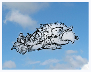 Illustration for article titled Artist Draws Whimsical Illustrations Over The Shapes He Sees In Clouds